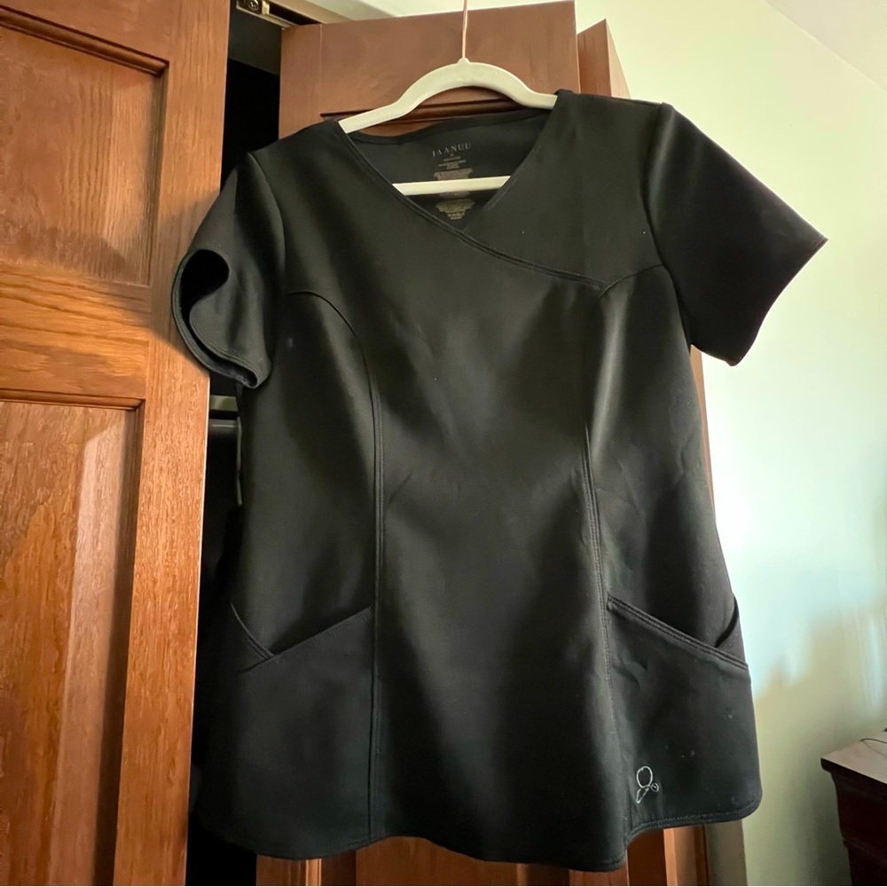 JAANUU Black Scrub top